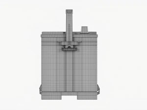 Delphi Maxstart Agm Car Battery 3D Model