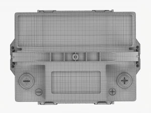 Delphi Maxstart Agm Car Battery 3D Model