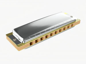 Harmonijka diatoniczna Model 3D