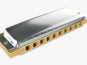 Diatonic Harmonica 3D 모델
