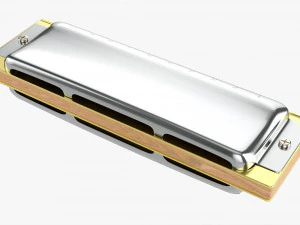 다이아토닉 하모니카 3D 모델