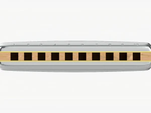 다이아토닉 하모니카 3D 모델