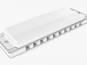 Diatonic Harmonica 3D 모델