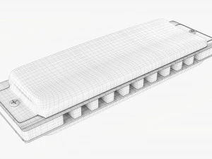 다이아토닉 하모니카 3D 모델