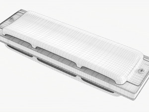 Diatonic Harmonica 3D 모델