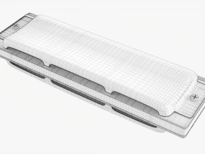 다이아토닉 하모니카 3D 모델