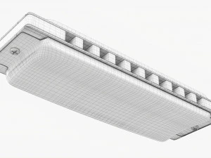 다이아토닉 하모니카 3D 모델