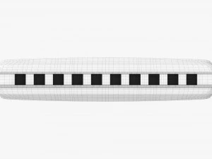 다이아토닉 하모니카 3D 모델