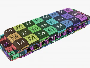 다이아토닉 하모니카 3D 모델