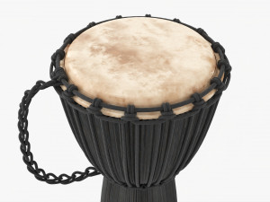 Djembe Percussion Instrument 3D Model