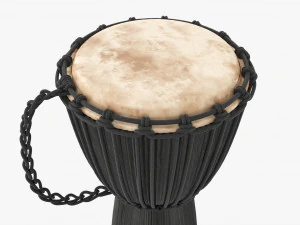 Djembe Percussion Instrument 3D Model