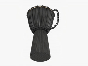 Djembe Percussion Instrument 3D Model