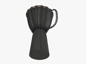 Djembe Percussion Instrument 3D Model