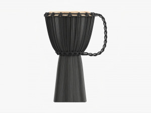 Djembe Percussion Instrument 3D Model