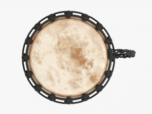Djembe Percussion Instrument 3D Model