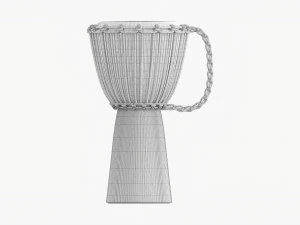 Djembe Percussion Instrument 3D Model