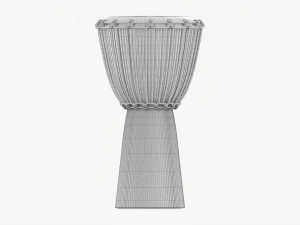 Djembe Percussion Instrument 3D Model