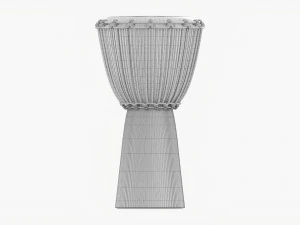 Djembe Percussion Instrument 3D Model