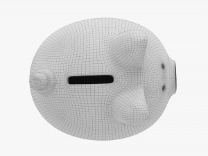Glass Piggy Money Bank Model 3D