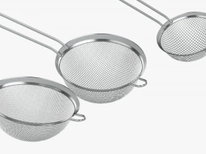 Mesh Strainer Set 3D Model