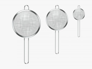 Mesh Strainer Set 3D-Modell