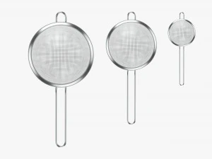 Mesh Strainer Set 3D Model