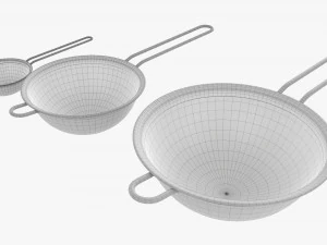 Mesh Strainer Set 3D Model