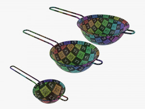 Mesh Strainer Set 3D-Modell