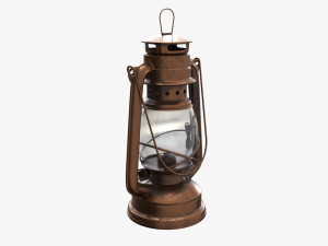 Old Metal Kerosene Lamp 02 Modèle 3D