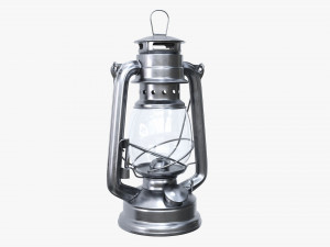 Old Metal Kerosene Lamp 03 3D Model