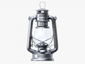 Old Metal Kerosene Lamp 03 3D Model