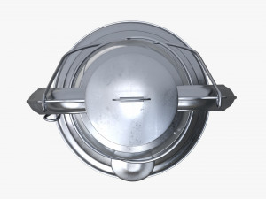 Old Metal Kerosene Lamp 03 3D Model