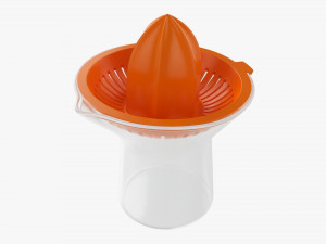 Orange Hand Juicer With Cup Modelo 3D