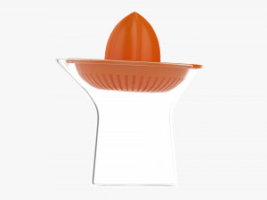 Orange Hand Juicer With Cup 3D Модель