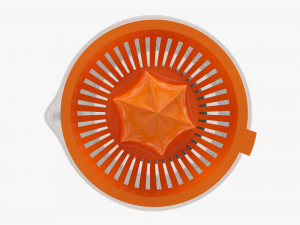 Orange Hand Juicer With Cup 3D Модель