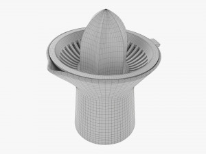 Orange Hand Juicer With Cup 3D Модель