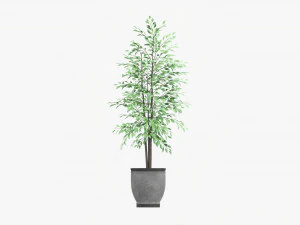 &Aacute;rvore decorativa em vaso 02v2 Modelo 3D