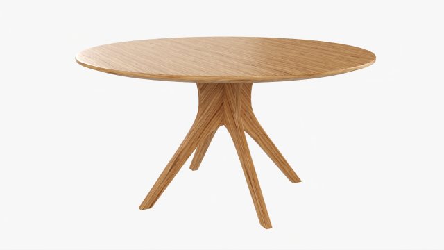 Round Dining Table 01 Modelo 3D .c4d .max .obj .3ds .fbx .stl .blend 