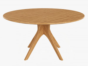 Round Dining Table 01 Modelo 3D