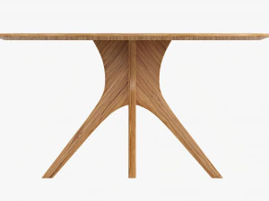 Round Dining Table 01 3D Model