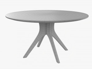 Round Dining Table 01 Modelo 3D