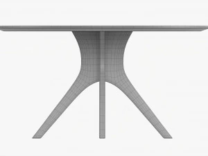 Round Dining Table 01 3D Model
