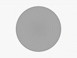 Round Dining Table 01 3D Model