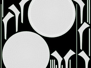 Round Dining Table 01 3D Model