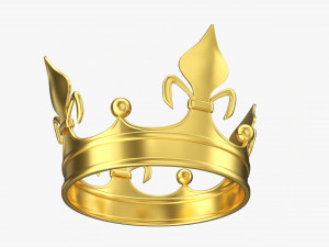 Royal Coronation Gold Crown 03 3D 모델