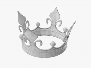 Royal Coronation Gold Crown 03 3D 모델