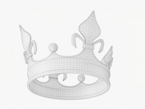 Royal Coronation Gold Crown 03 3D 모델