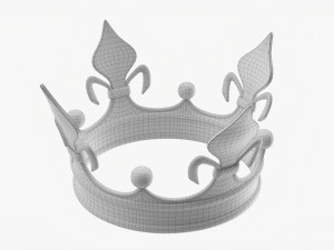 Royal Coronation Gold Crown 03 3D 모델