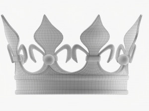 Royal Coronation Gold Crown 03 3D 모델