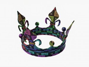 Royal Coronation Gold Crown 03 3D 모델